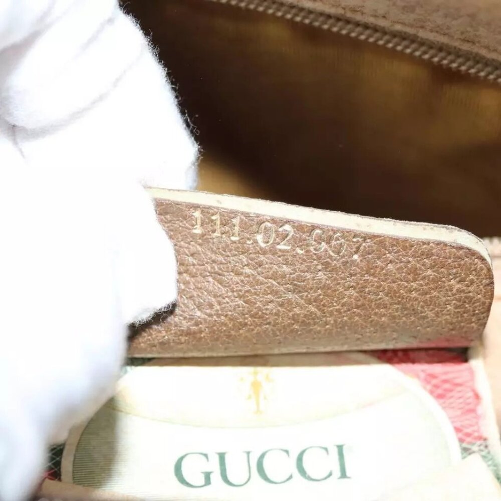 GUCCI GG Supreme Web Sherry Line Boston Bag - Picture 12 of 16